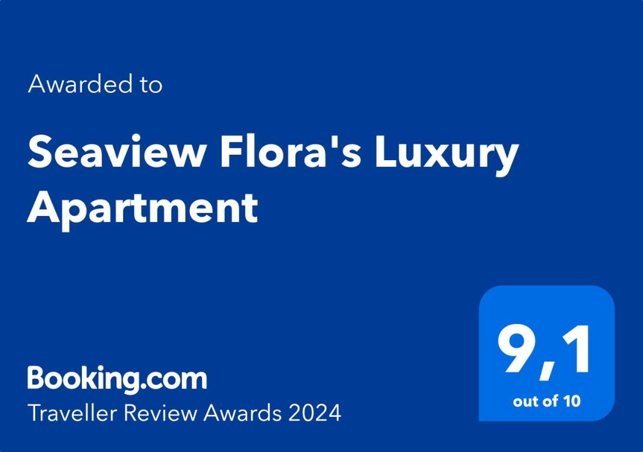 Seaview Flora'S Luxury Apartment-300Meters From The Beach Resmo Dış mekan fotoğraf